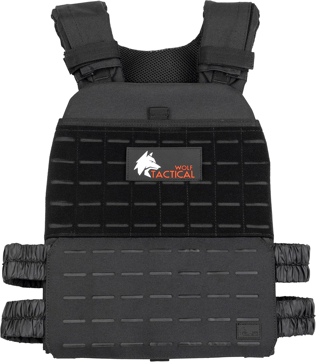Wolf Tactical Adjustable Weighted Vest for Men & Women Rucking Workout CrossFit Strength Training Fitness Weight Vest Zevon